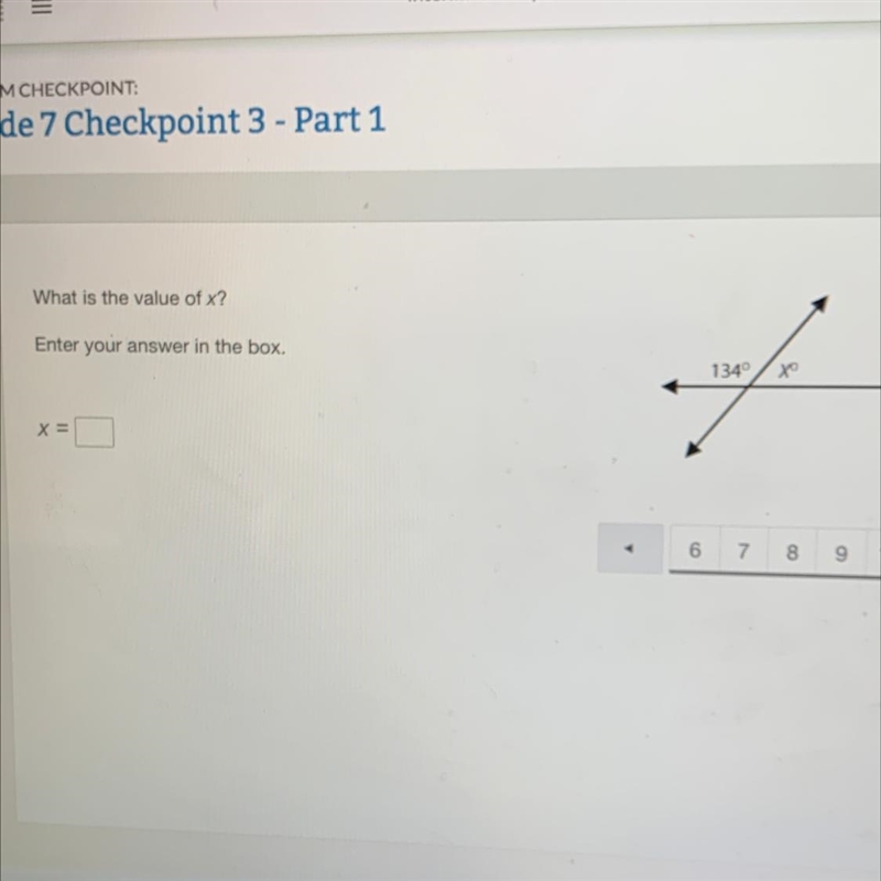 What S the value of x? Enter your answer in the box. X :-example-1