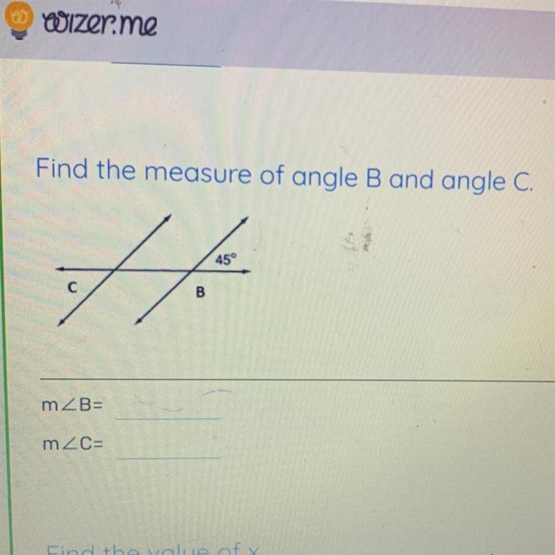 Find the measure of angle B and angle C.-example-1