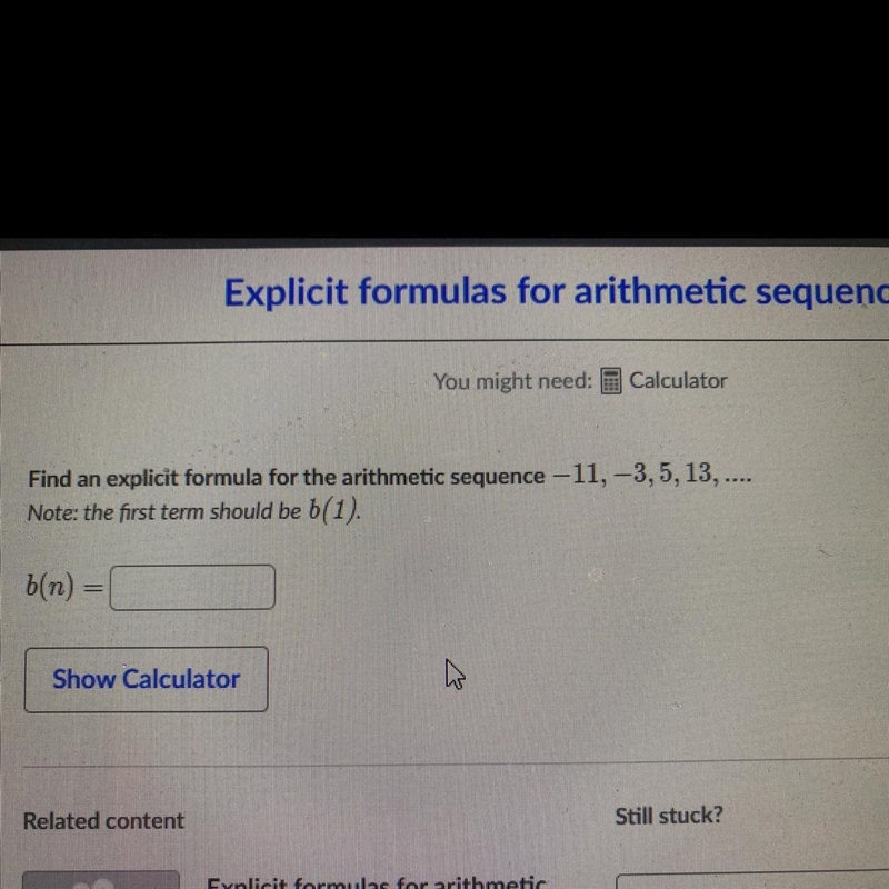 Arithmetic sequence-example-1