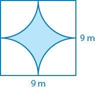 Find the area of the shaded region. Round your answer to the nearest tenth.-example-1