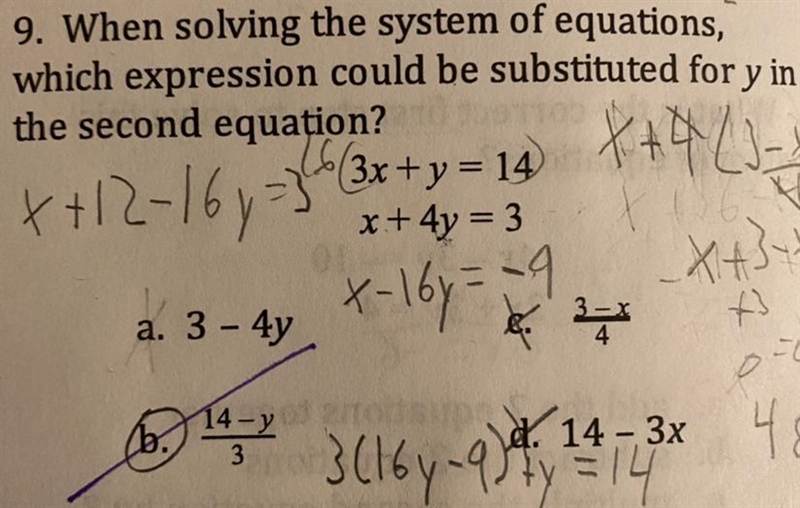 Please look at the picture. I answered b but it was incorrect. Please help.-example-1