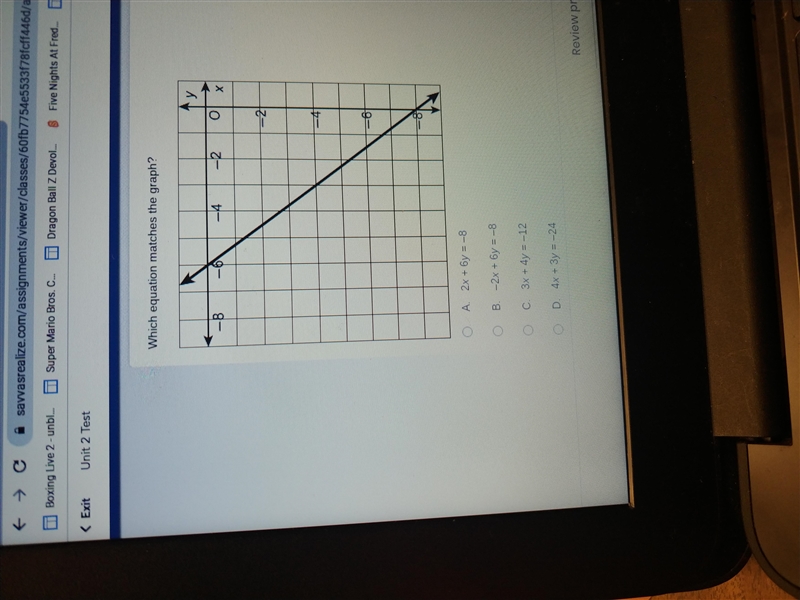 Which equation matches the graph?-example-1