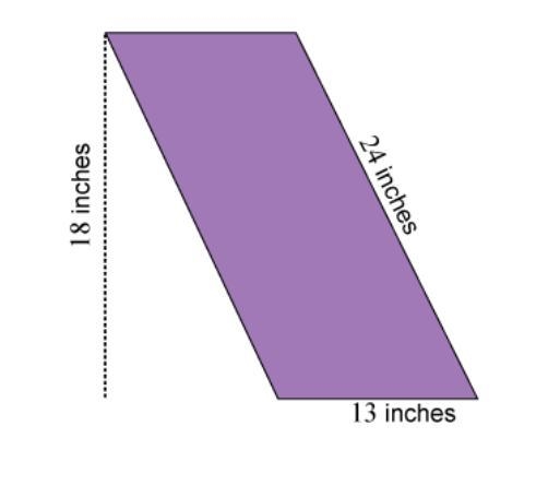 What is the area of the parallelogram shown?-example-1