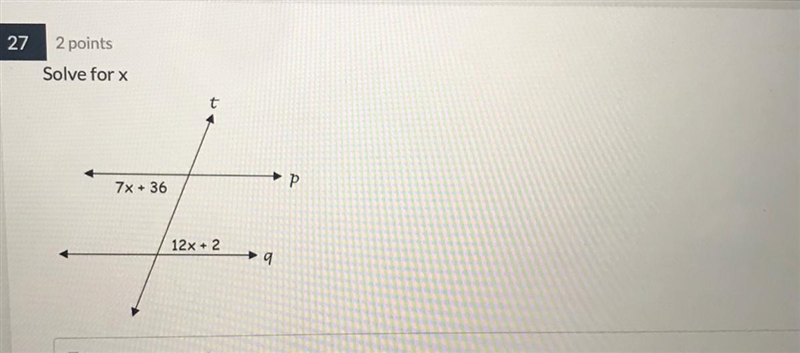 Solve for x in the figure below-example-1