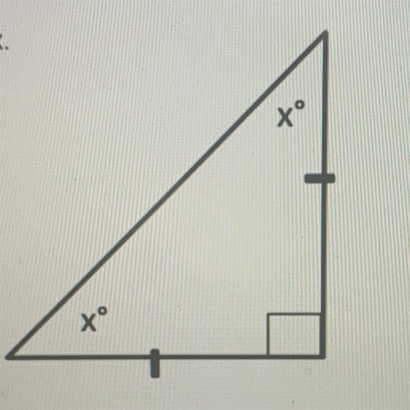 Solve for the angle x.-example-1