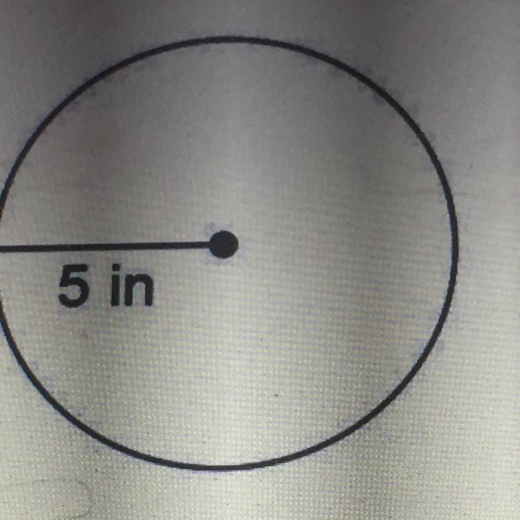 What is the area of the circle? *.-example-1