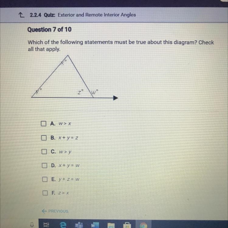 Which of the following statements must be true about this diagram?-example-1