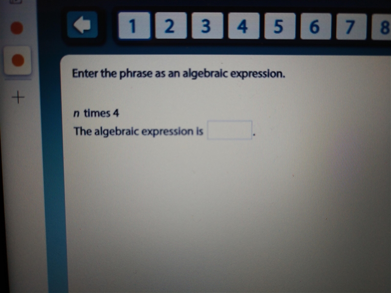 Enter the phrase as an algebraic expression-example-1