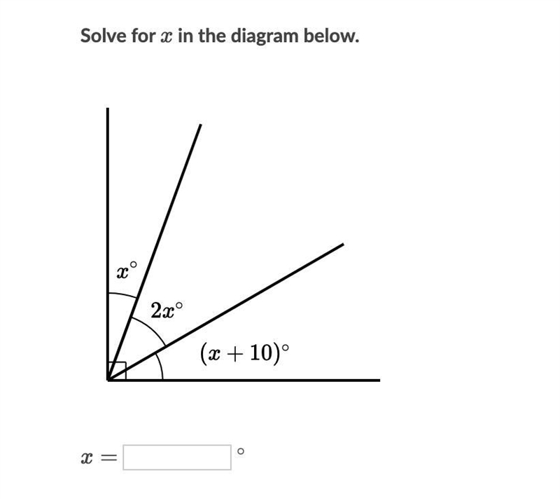 Solve for x in the diagram-example-1