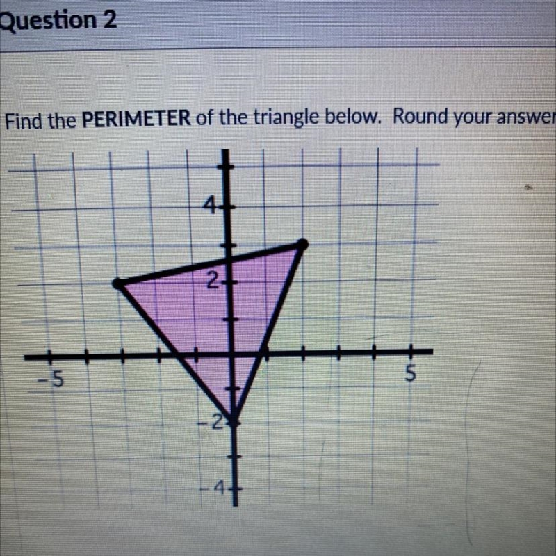 Find the perimeter of triangle round nearest tength-example-1