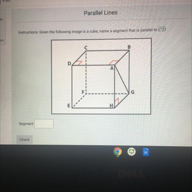 What is the segment Parallel lines-example-1