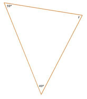 Find the missing angle according to the Triangle Sum Theorem.-example-1