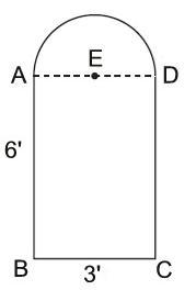 Given that ABCD is a rectangle, find the perimeter of the figure below. Round your-example-1