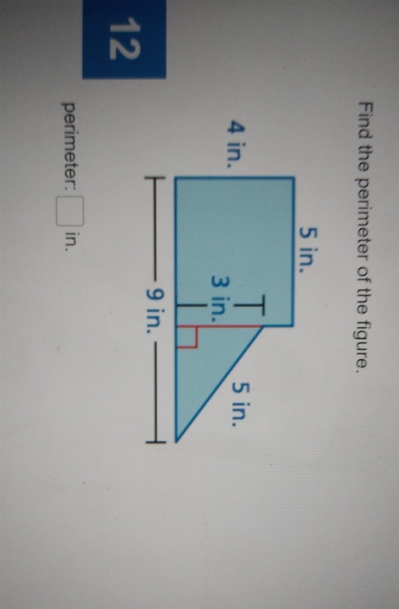 Find the perimeter of the figure​-example-1