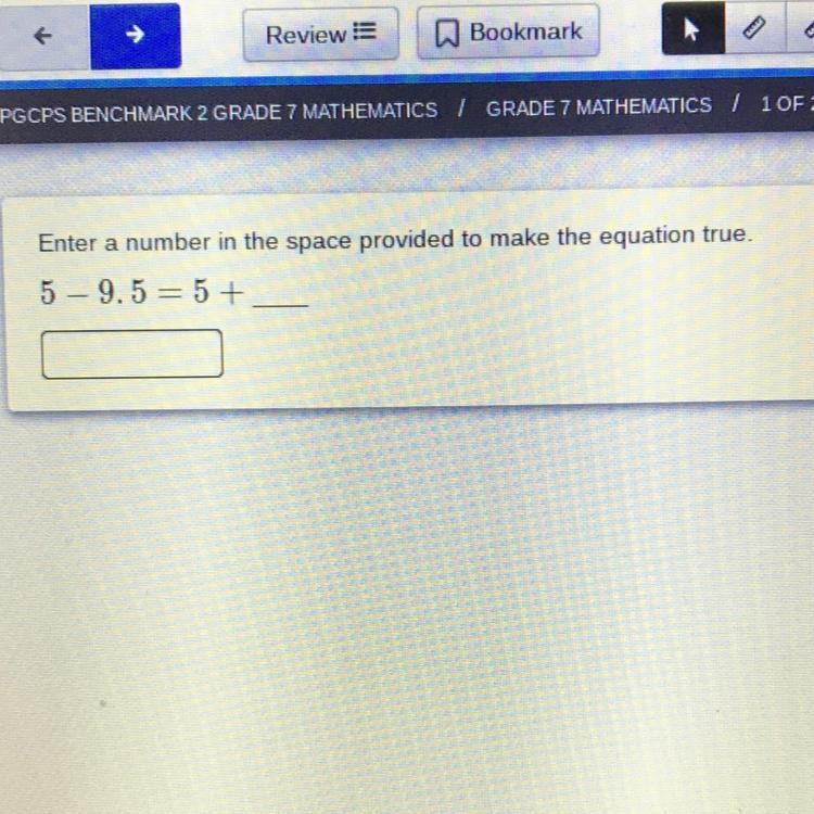 Enter a number in the space provided to make the equation true.-example-1