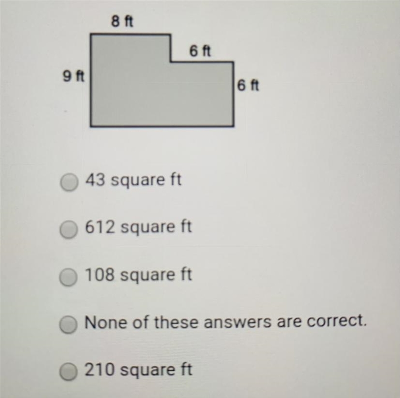 PLSSSSSSSSSSS ASAP!!!!! Find the area of the figure shown below.-example-1