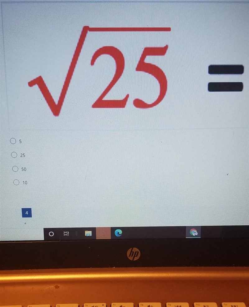 √(25) pls help i just want the answer T-T.​-example-1