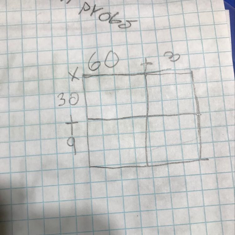 Box method sixty three times thirty nine-example-1