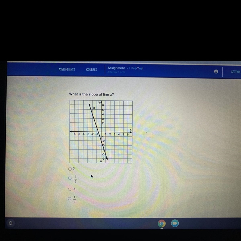 What is the slope of line a?-example-1