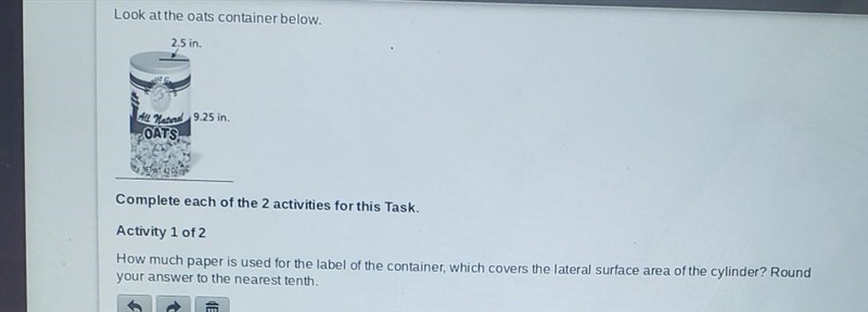 Questions number 1 How much paper is used for the label of the container, which covers-example-1