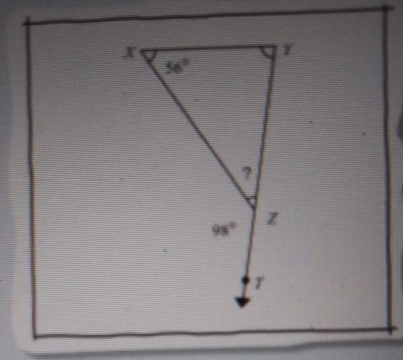 In triangle XYZ, what is angle m XYZ HURRY NEEDED BY SATURDAY​-example-1