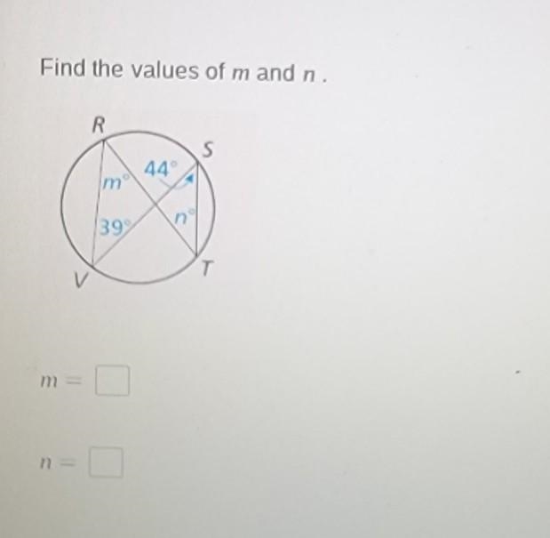 Find the values of m and n.​-example-1