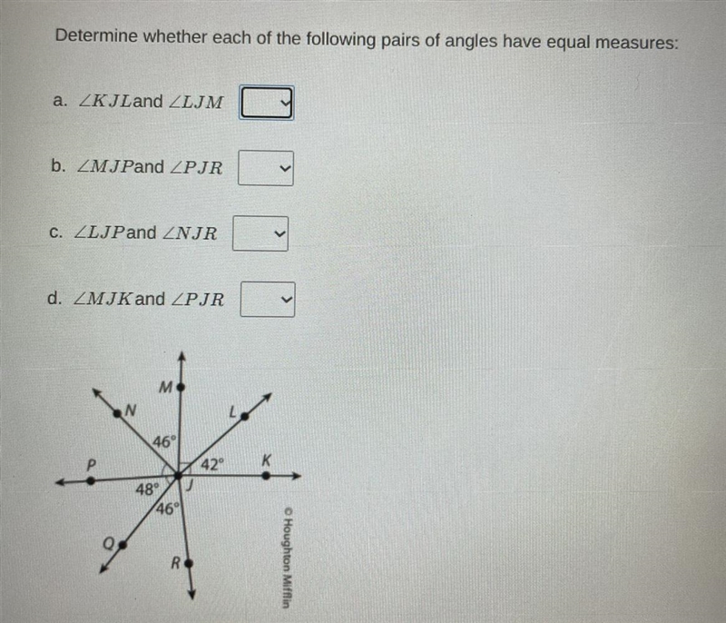 (All yes or no questions). Determine whether each of the following pairs of angles-example-1