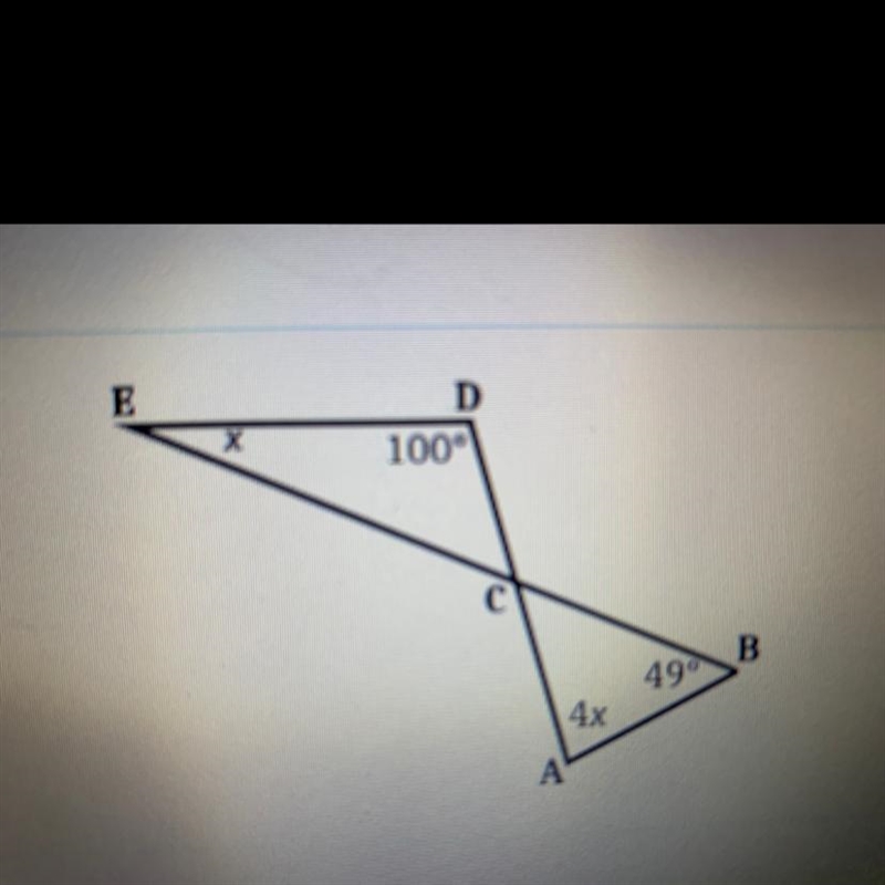 Find the value of x in each case.-example-1