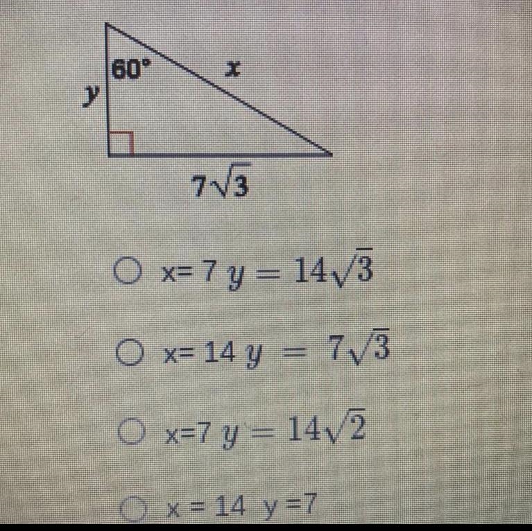 Please help me find the missing side !-example-1