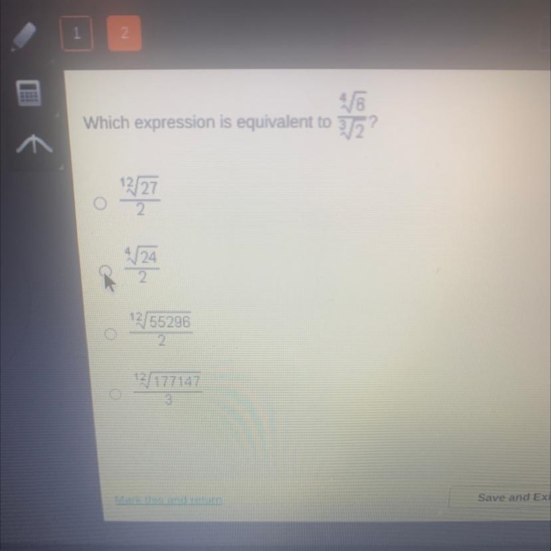 Which expression is equivalent to 4 6/3 2-example-1