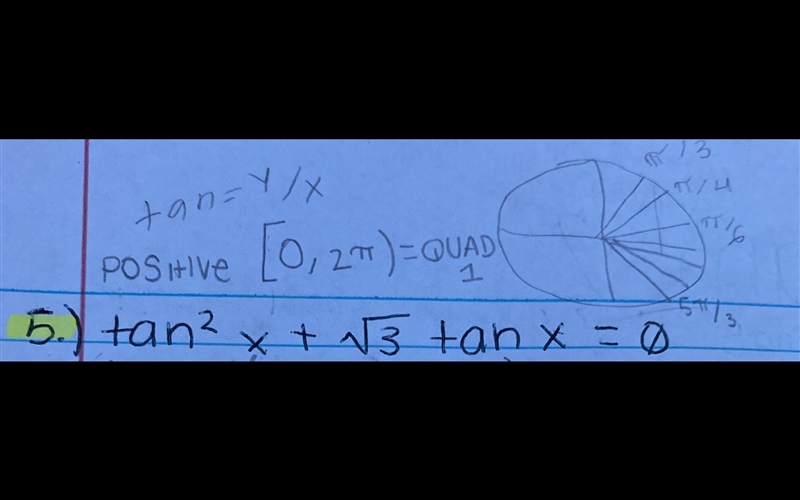 Help PLSS HELP ASAP TAN^2 X + SQRT3 TAN X =[0}-example-1