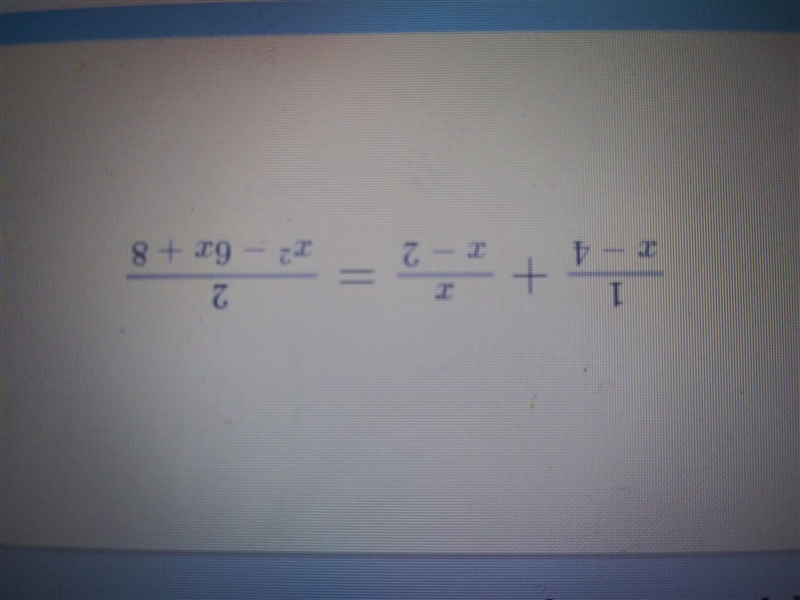 Which value (s) of x are solution(s) of the equation below? A. x = 2, 4 B. x = -1, 4 C-example-1