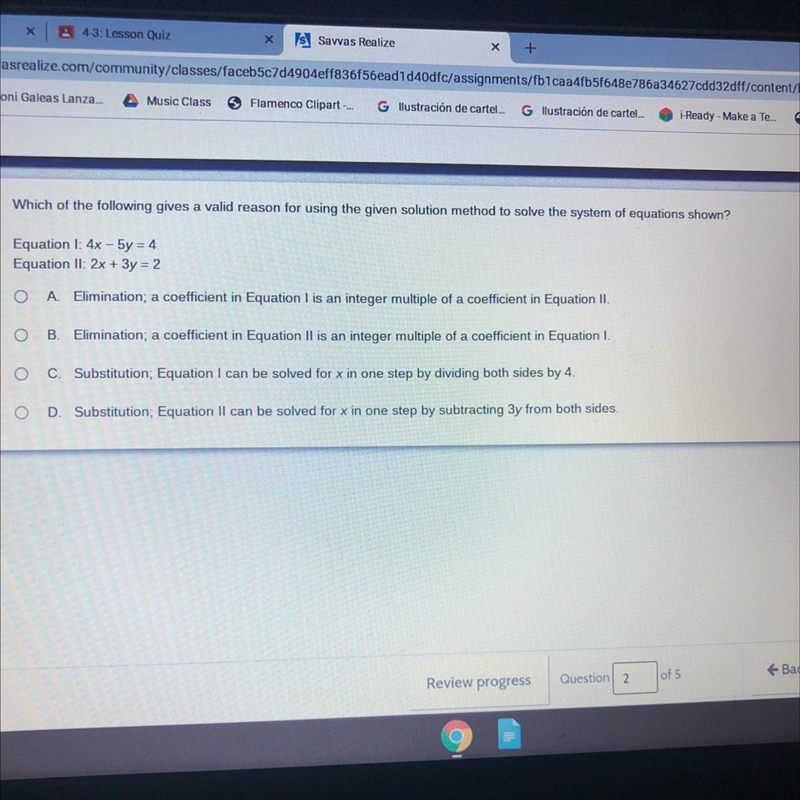 Which of the following gives a valid reason for using the given solution method to-example-1