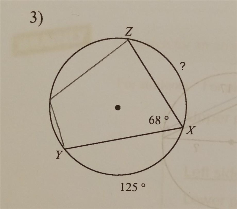 Part 3a. NO LINKS. Find the measure of the arc or angle indicated.​-example-1