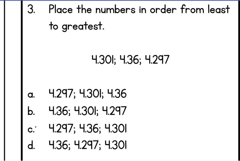 Place the numbers in order from least to greatest.-example-1