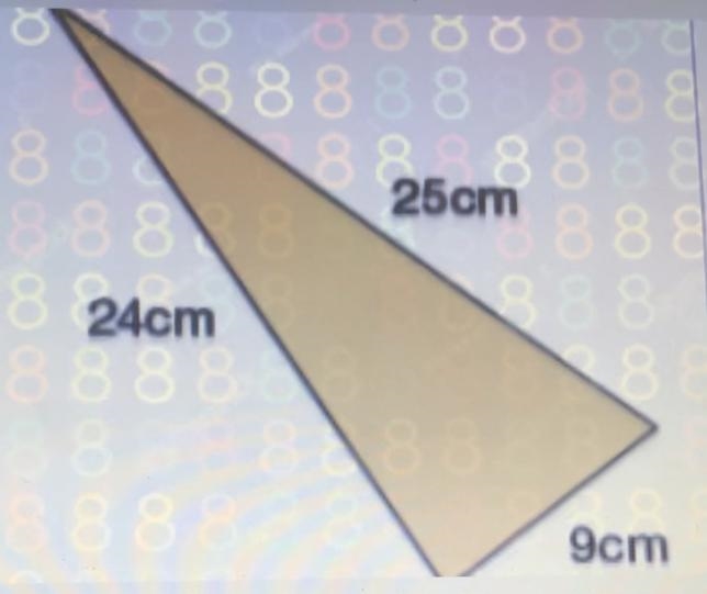 Classify each triangle as a right triangle or not a right triangle-example-1