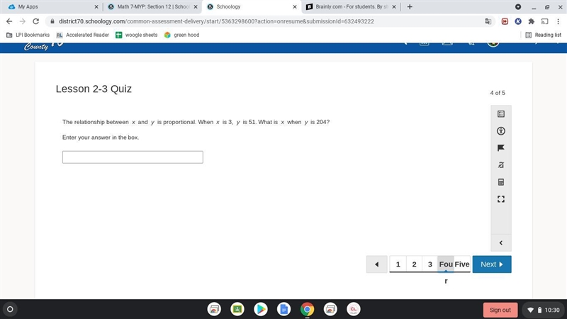 Please help, 7th grade math. Proportinal. if i dont get a good grade on this quiz-example-1