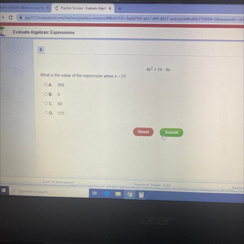 4x2 + 14 - 9x X = 52-example-1