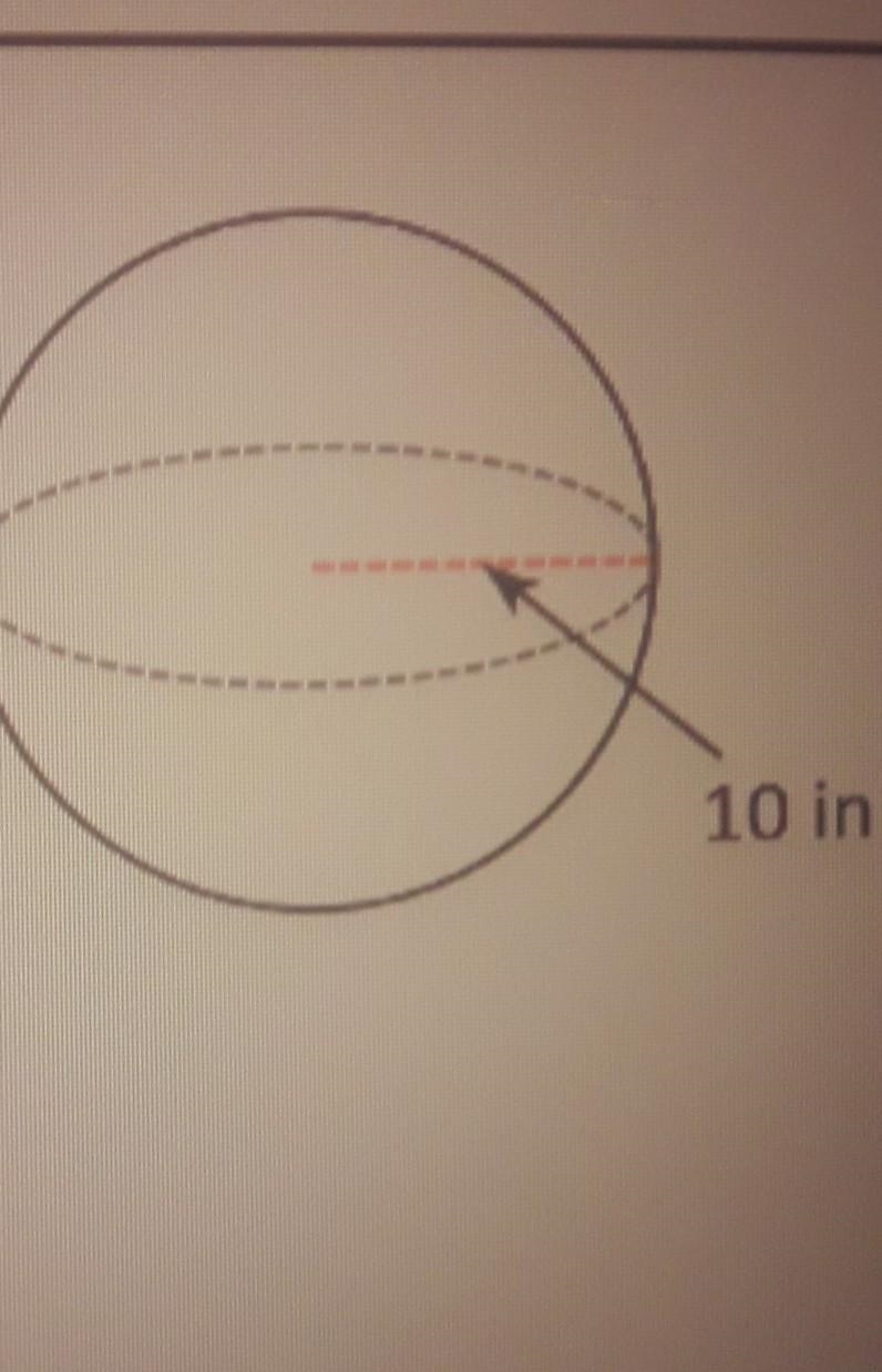 Find the volume of the sphere ​-example-1