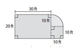 What is the total area of the figure below? answer fast pls 20 pts! <3-example-1