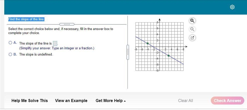 Find the slope of the line.-example-1