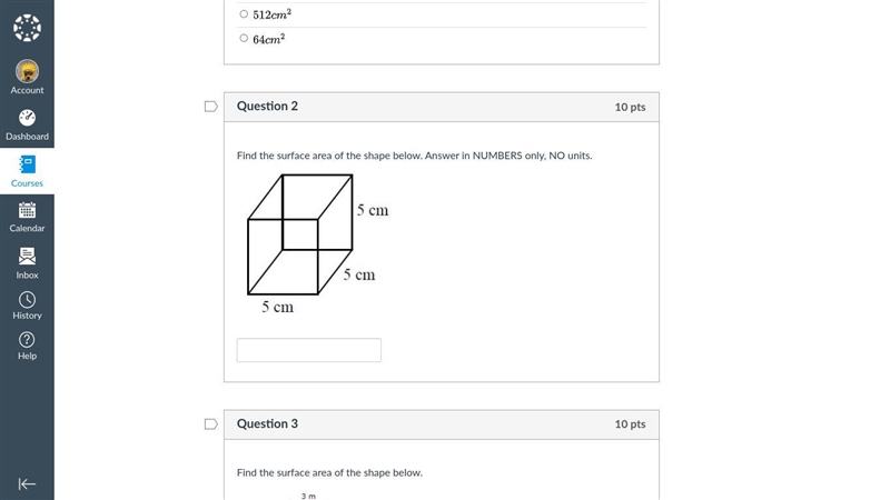 Find the surface area of the shape below. Answer in NUMBERS only, NO units.-example-1