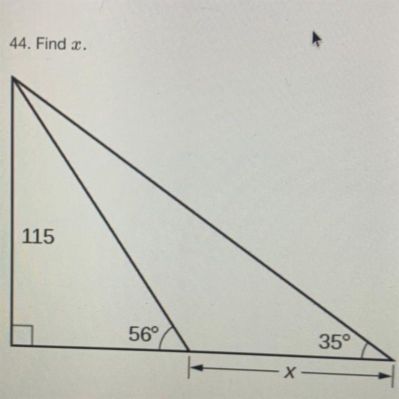 I am having troubles finding x, need an explanation-example-1