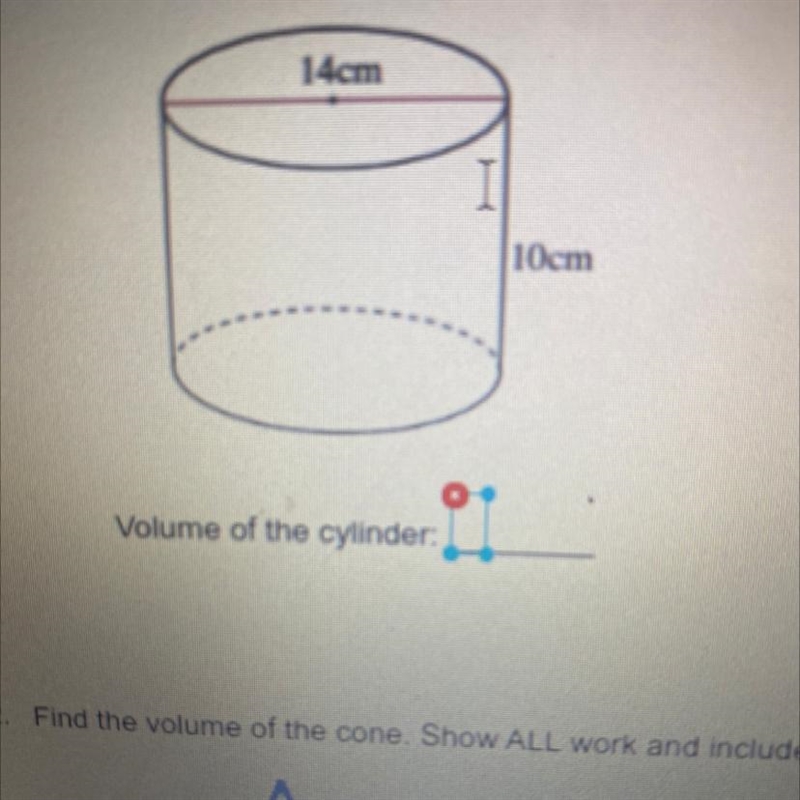 Find the volume of cylinder-example-1