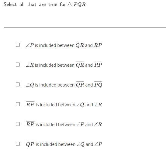 Select all that are true for Triangle PQR-example-1