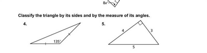 Classify the triangle by its sides and by measuring of its angles-example-1