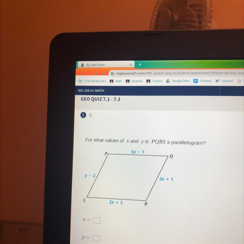 For what values of x and y. Thank you-example-1