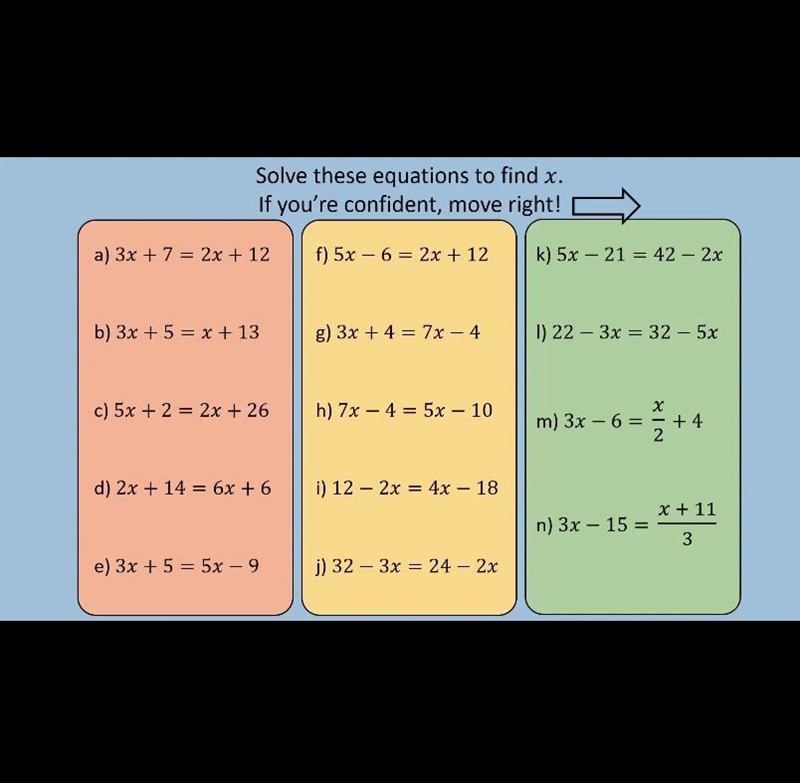 Can anyone give me any answers for the first 2 in each coloured section please-example-1