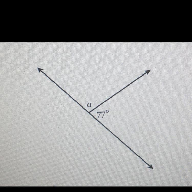 Find the measure of the missing angle-example-1