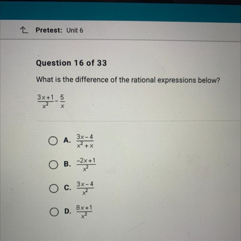 What is the difference of the rational expressions below?-example-1